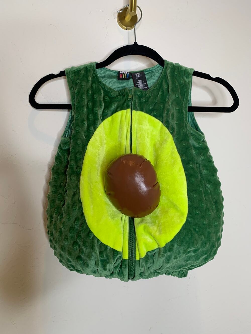 24 mo Avocado Childrens Halloween Costume Green Minky Soft Unisex